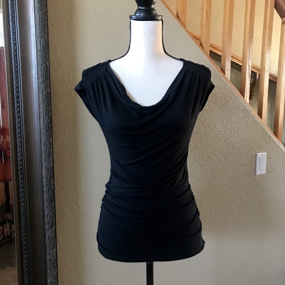 New York & Co Stretch Black Top